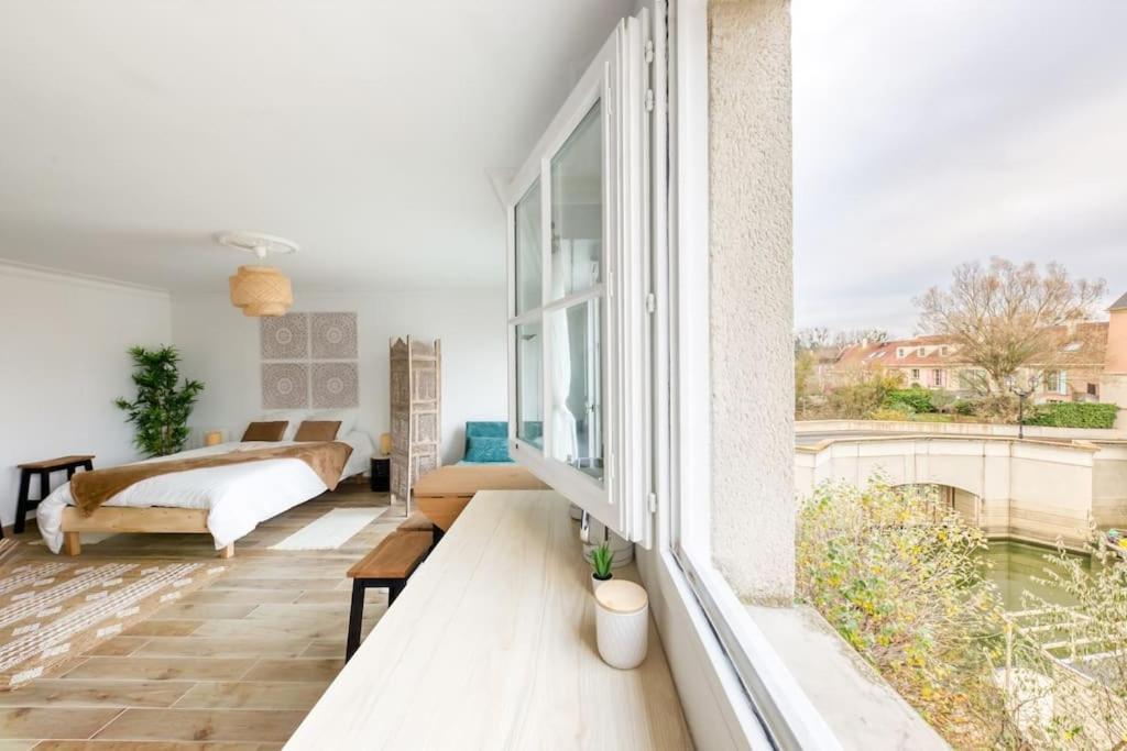 Studio Vue Direct Sur Le Port De Cergy, Parking Prive Gratuit Eksteriør billede